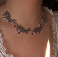 The 'Hares of the blood moon' necklace