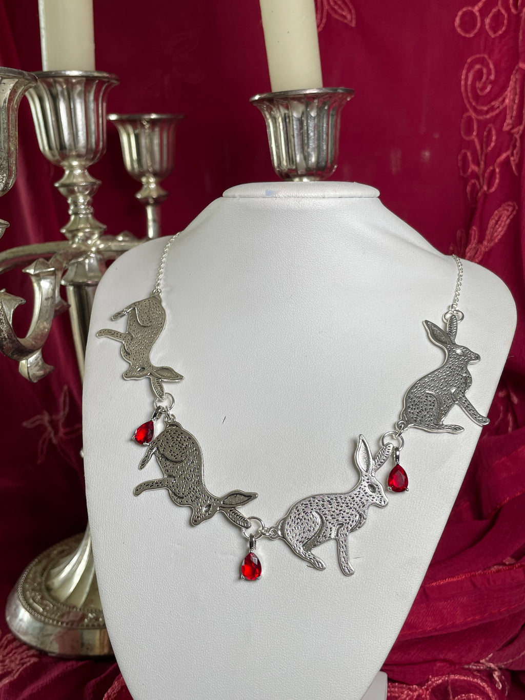 The 'Hares of the blood moon' necklace