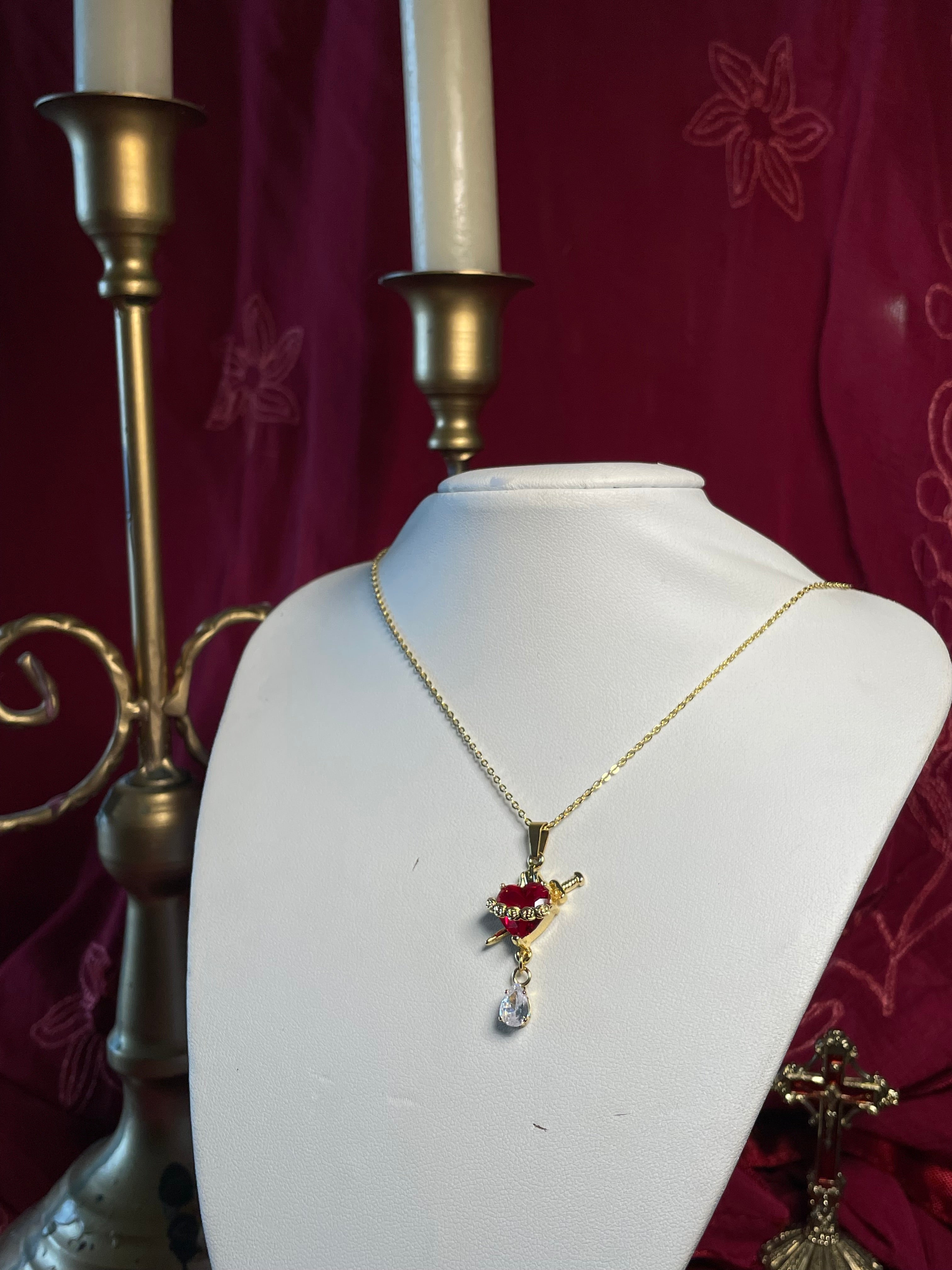 The Daggered Heart Necklace