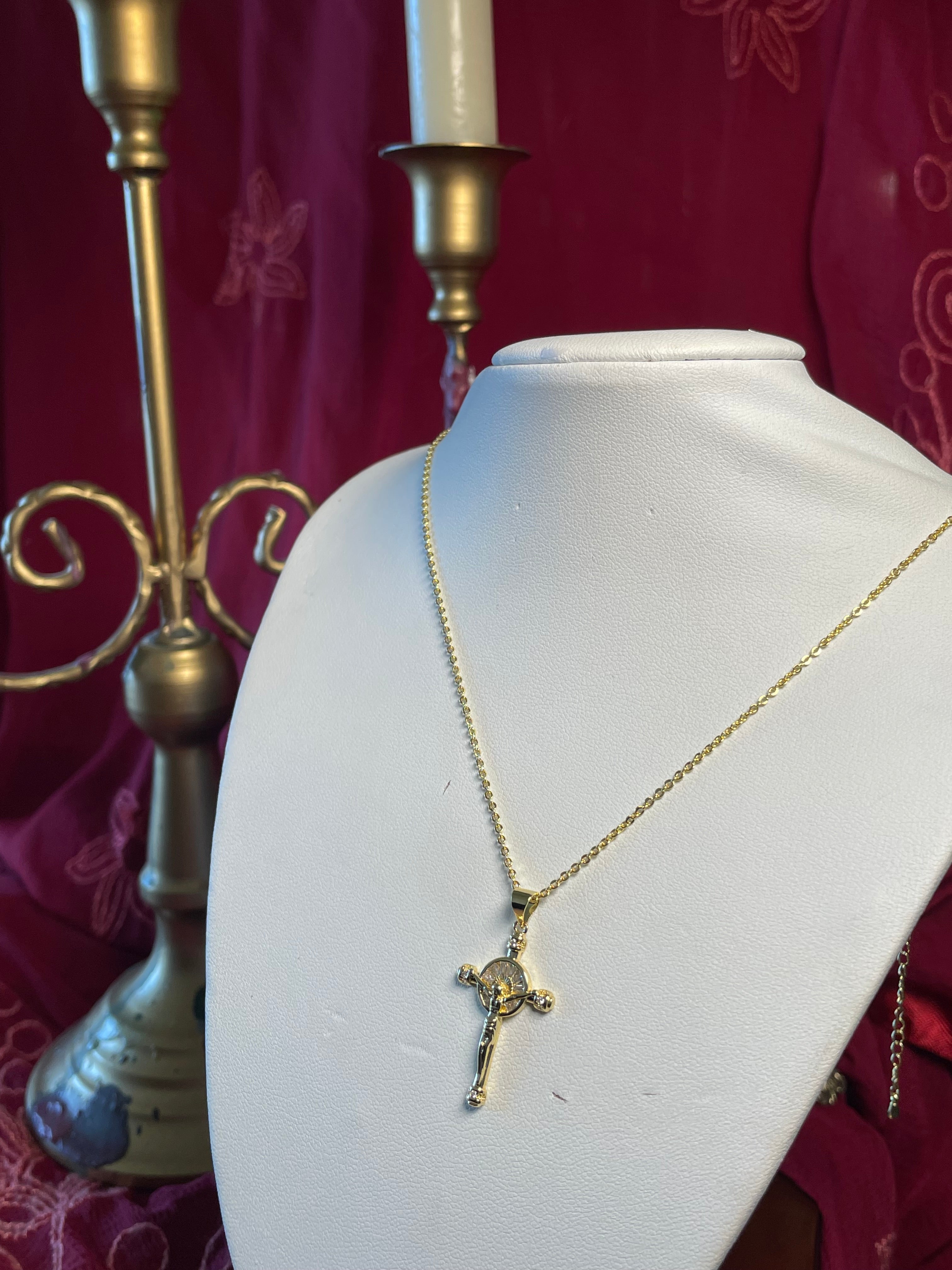 The Golden Benediction Cross Necklace