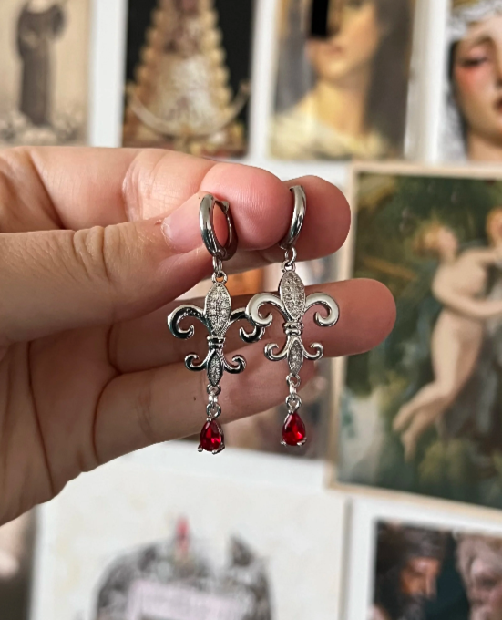 The Blood Oath Fleur Earrings